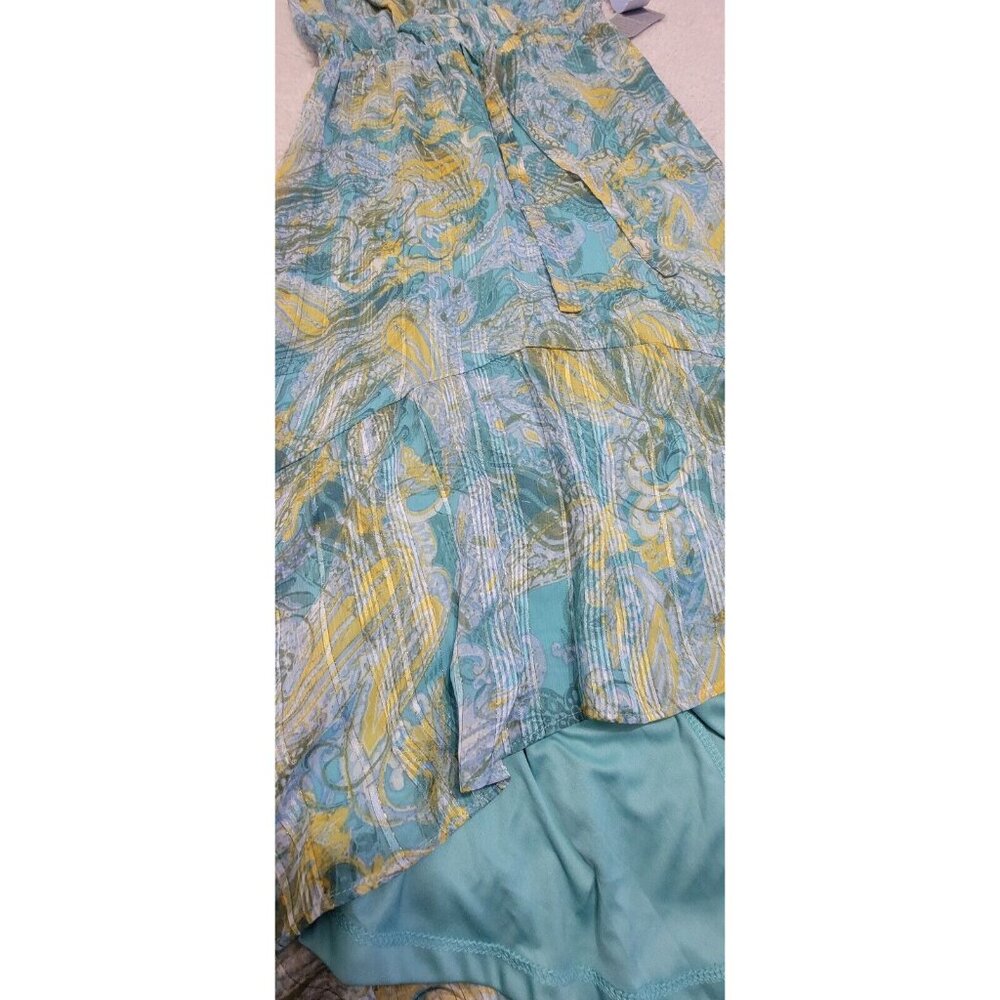 London‎ Times Maxi Womens Dress V Neck Paisley Sleeveless Multicolored Size 4 - Picture 6 of 13